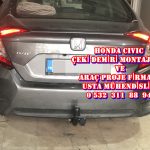 honda cıvıc araçlara Çeki demiri montajı ve araç projesi ankara usta mühendislik