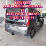 FIAT DOBLO Çeki demiri takma maliyeti fiyatı çeki demiri montajı projesi usta mühendislik ankara 05323118894