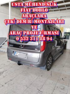 FIAT DOBLO Çeki demiri takma maliyeti fiyatı çeki demiri montajı projesi usta mühendislik ankara 05323118894